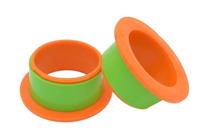 ELFJOY Stretch Film Dispenser Stretch Wrap Dispenser for 3" Core Film Shrink Wrap Holder for Shipping Pallet Packing and Moving Supplies Orange 1 Pairs - Image 3